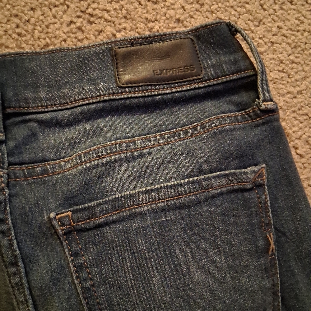 Express Skinny Mid Rise Jeans - Picture 6 of 8
